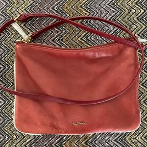 Paul Smith Color-Block  Napa Leather Crossbody Purse.
